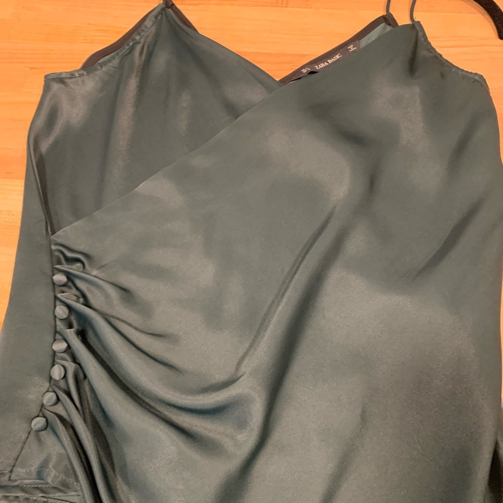 Dark green Zara camisole top